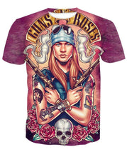 Load image into Gallery viewer, Gun-Nrose-Fans-T-shirt-zip-Hoddies