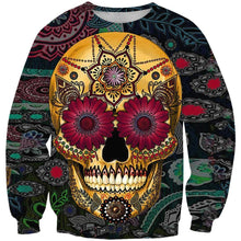 Load image into Gallery viewer, Skull-printed-tee-T-shirt-sweater-zip-hoodies-tank-top-for-men-women