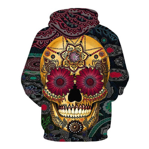 Skull-printed-tee-T-shirt-sweater-zip-hoodies-tank-top-for-men-women