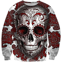 Load image into Gallery viewer, Skull-printed-tee-T-shirt-sweater-zip-hoodies-tank-top-for-men-women