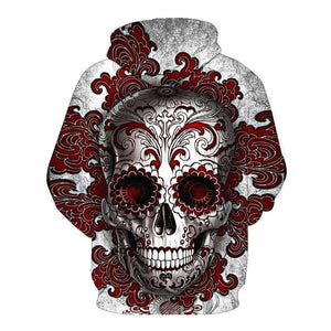 Skull-printed-tee-T-shirt-sweater-zip-hoodies-tank-top-for-men-women