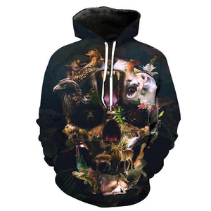 Skull-printed-tee-T-shirt-sweater-zip-hoodies-tank-top-for-men-women