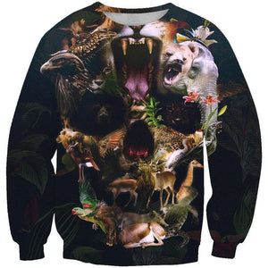 Skull-printed-tee-T-shirt-sweater-zip-hoodies-tank-top-for-men-women