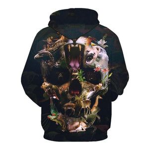 Skull-printed-tee-T-shirt-sweater-zip-hoodies-tank-top-for-men-women