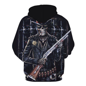 Skull-printed-tee-T-shirt-sweater-zip-hoodies-tank-top-for-men-women