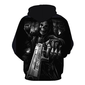 Skull-printed-tee-T-shirt-sweater-zip-hoodies-tank-top-for-men-women