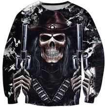 Load image into Gallery viewer, Skull-printed-tee-T-shirt-sweater-zip-hoodies-tank-top-for-men-women