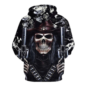 Skull-printed-tee-T-shirt-sweater-zip-hoodies-tank-top-for-men-women