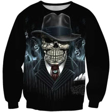 Load image into Gallery viewer, Skull-printed-tee-T-shirt-sweater-zip-hoodies-tank-top-for-men-women