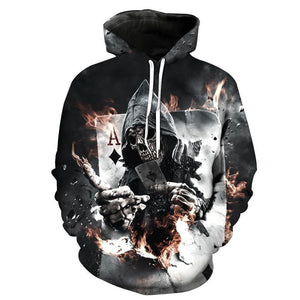 Skull-printed-tee-T-shirt-sweater-zip-hoodies-tank-top-for-men-women