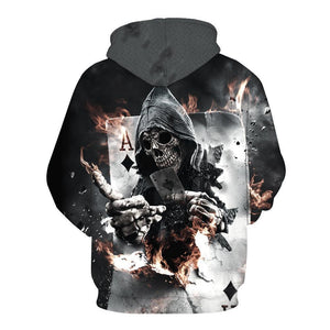 Skull-printed-tee-T-shirt-sweater-zip-hoodies-tank-top-for-men-women