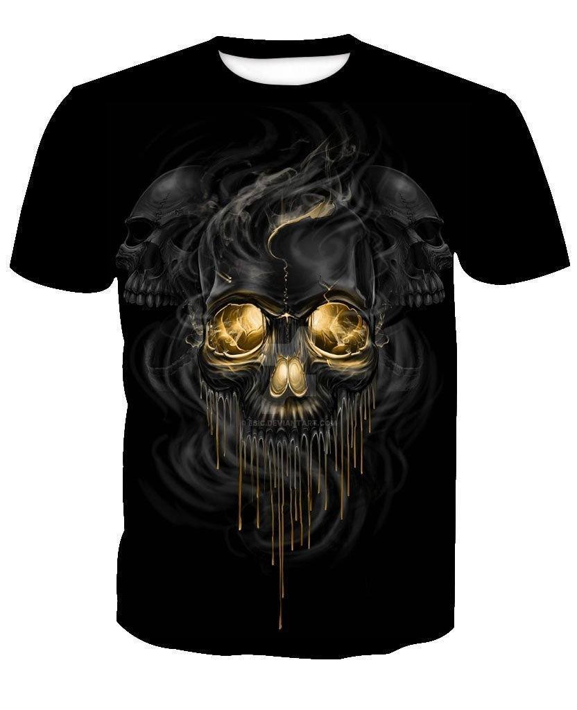 Skull-printed-tee-T-shirt-sweater-zip-hoodies-tank-top-for-men-women