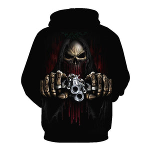 Skull-printed-tee-T-shirt-sweater-zip-hoodies-tank-top-for-men-women