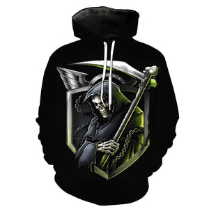 Skull-printed-tee-T-shirt-sweater-zip-hoodies-tank-top-for-men-women