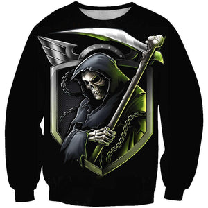 Skull-printed-tee-T-shirt-sweater-zip-hoodies-tank-top-for-men-women