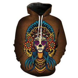 Skull-printed-tee-T-shirt-sweater-zip-hoodies-tank-top-for-men-women