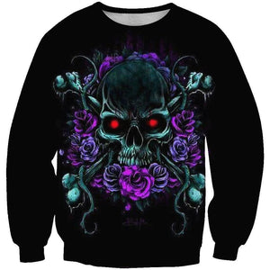 Skull-printed-tee-T-shirt-sweater-zip-hoodies-tank-top-for-men-women