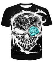 Load image into Gallery viewer, Skull-printed-tee-T-shirt-sweater-zip-hoodies-tank-top-for-men-women