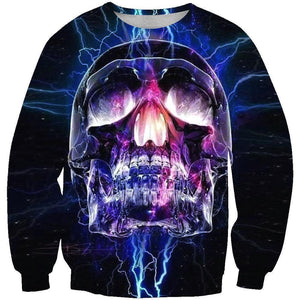 Skull-printed-tee-T-shirt-sweater-zip-hoodies-tank-top-for-men-women