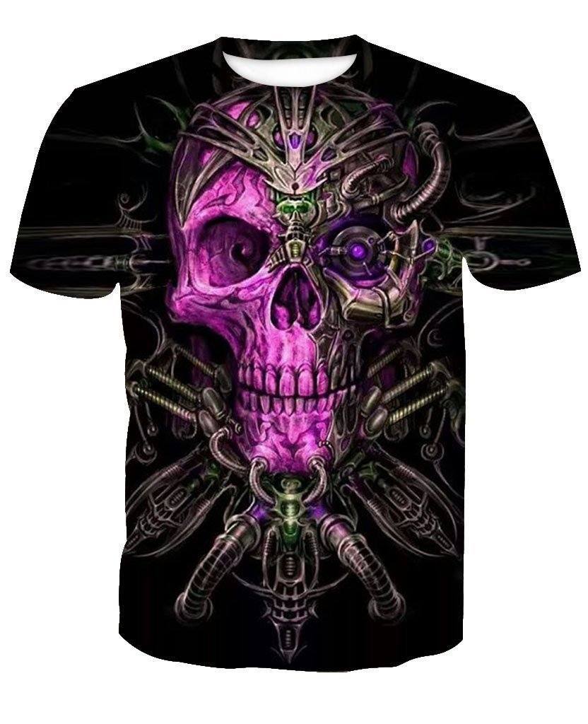 Skull-printed-tee-T-shirt-sweater-zip-hoodies-tank-top-for-men-women