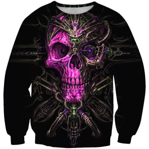 Skull-printed-tee-T-shirt-sweater-zip-hoodies-tank-top-for-men-women