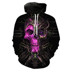 Skull-printed-tee-T-shirt-sweater-zip-hoodies-tank-top-for-men-women