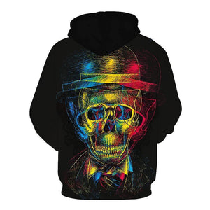 Skull-printed-tee-T-shirt-sweater-zip-hoodies-tank-top-for-men-women