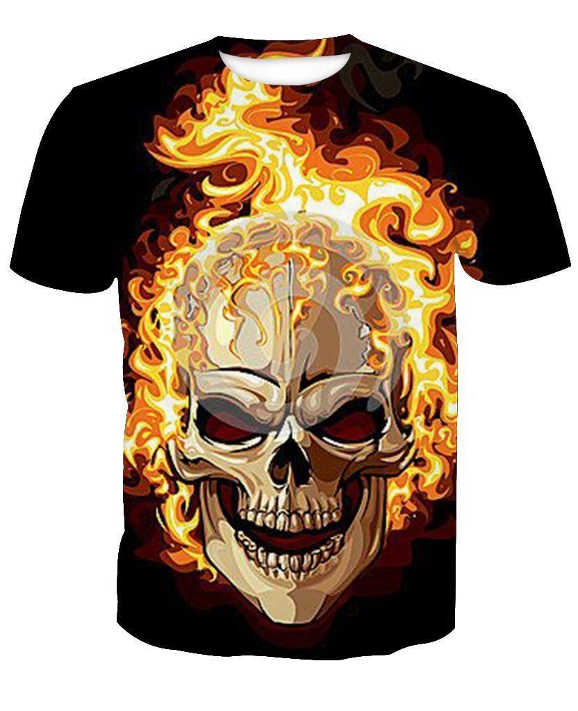 Skull-printed-tee-T-shirt-sweater-zip-hoodies-tank-top-for-men-women