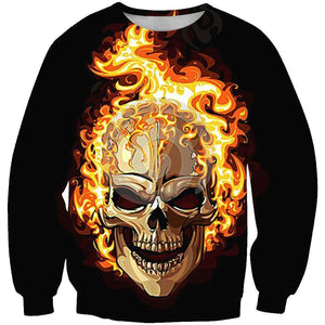 Skull-printed-tee-T-shirt-sweater-zip-hoodies-tank-top-for-men-women