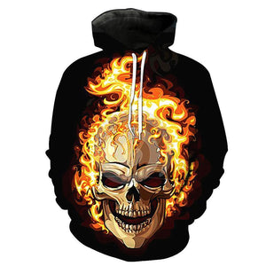 Skull-printed-tee-T-shirt-sweater-zip-hoodies-tank-top-for-men-women