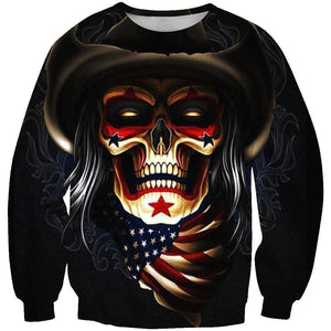 Skull-printed-tee-T-shirt-sweater-zip-hoodies-tank-top-for-men-women