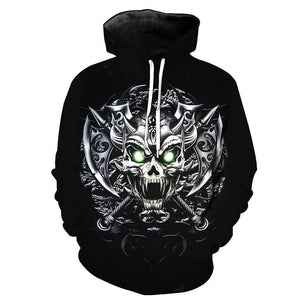 Skull-printed-tee-T-shirt-sweater-zip-hoodies-tank-top-for-men-women