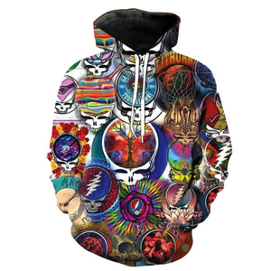 Grateful Dead-Skull-printed-tee-T-shirt-sweater-zip-hoodies-tank-top-for-men-women