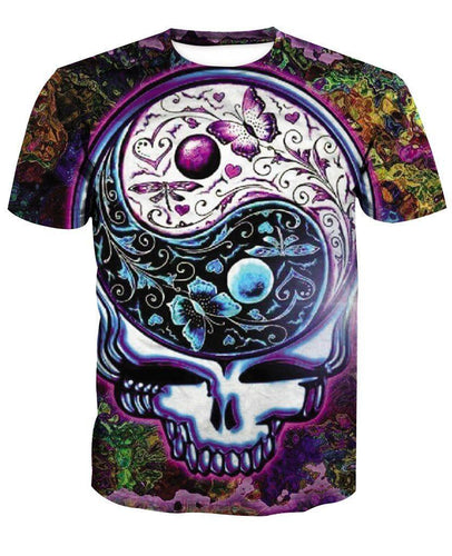 Grateful Dead-Skull-printed-tee-T-shirt-sweater-zip-hoodies-tank-top-for-men-women