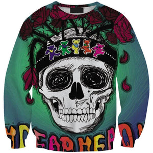 Grateful Dead-Skull-printed-tee-T-shirt-sweater-zip-hoodies-tank-top-for-men-women