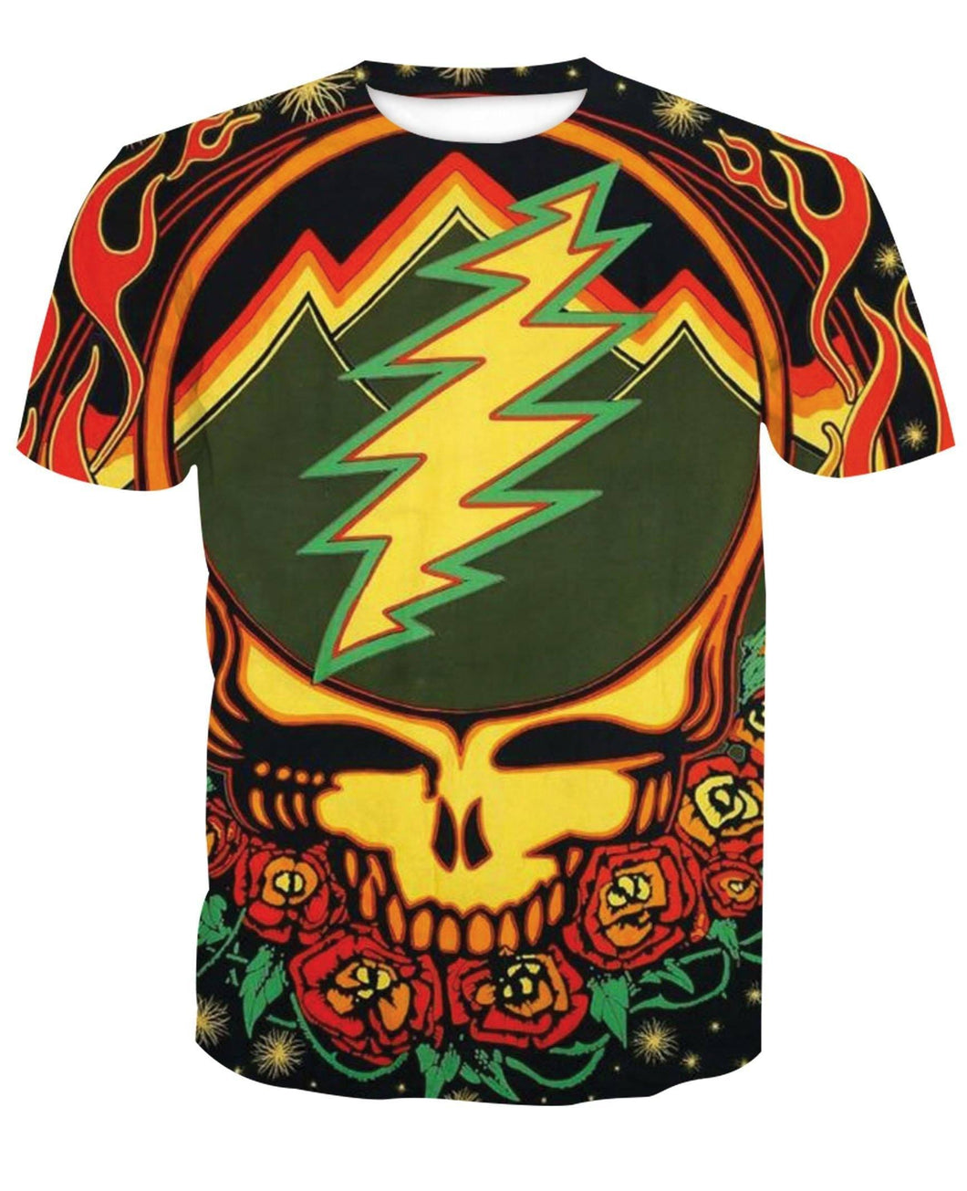 Grateful Dead-Skull-printed-tee-T-shirt-sweater-zip-hoodies-tank-top-for-men-women