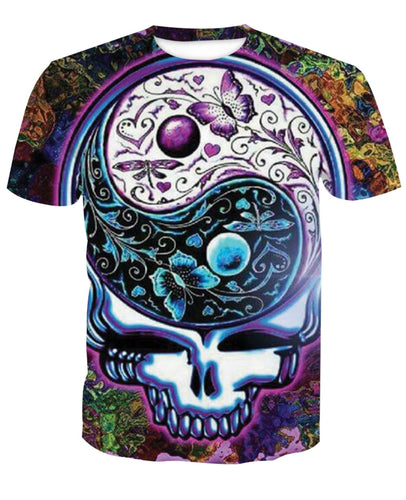 Grateful Dead-Skull-printed-tee-T-shirt-sweater-zip-hoodies-tank-top-for-men-women