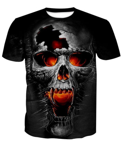 Skull-printed-tee-T-shirt-sweater-zip-hoodies-tank-top-for-men-women