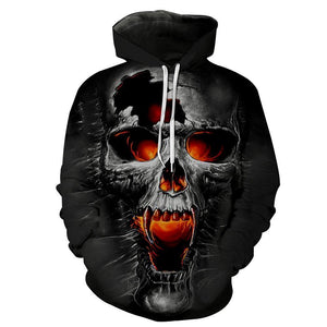 Skull-printed-tee-T-shirt-sweater-zip-hoodies-tank-top-for-men-women