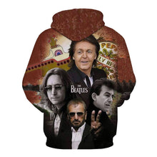 Load image into Gallery viewer, THE BEATLES 3D full over print Hoodie, Sweath, T-Shirt LK-112-TX-M