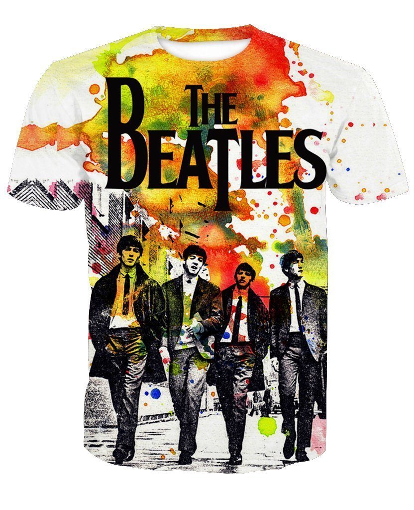 THE BEATLES 3D full over print Hoodie, Sweath, T-Shirt TS-031-TX -L
