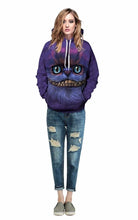 Load image into Gallery viewer, 3d Hoodies With Hat Print Cheshire Cat Hooded Hoody Tops
