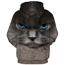 Load image into Gallery viewer, Blue Eyes Cat Hooded Hoodies