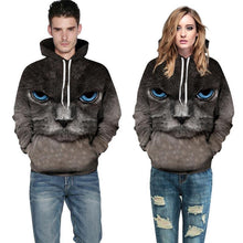 Load image into Gallery viewer, Blue Eyes Cat Hooded Hoodies