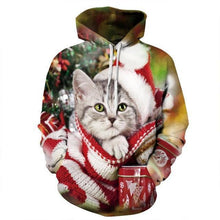 Load image into Gallery viewer, Christmas 3D Print Hoodies Sweatshirt 2017 Xmas Cat
