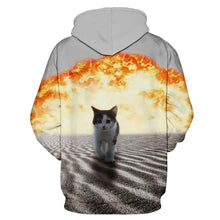 Load image into Gallery viewer, Hooded 3d Sweatshirts Print Meow Stars Cat