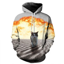 Load image into Gallery viewer, Hooded 3d Sweatshirts Print Meow Stars Cat
