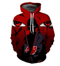 Load image into Gallery viewer, Naruto Sasuke 3d Anime Hoodie