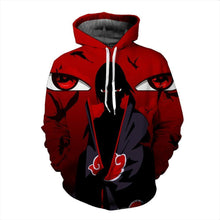 Load image into Gallery viewer, Naruto Sasuke 3d Anime Hoodie