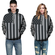 Load image into Gallery viewer, New Fashion 2017 Autumn Men's Hoodies Print USA Flag Stars Striped 3d